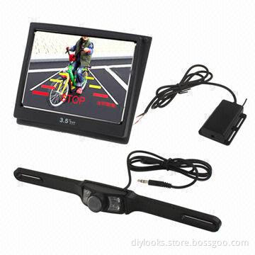 2.4GHz Wireless Car Rearview Night Camera Kit with Real-time Rear View While Back Up